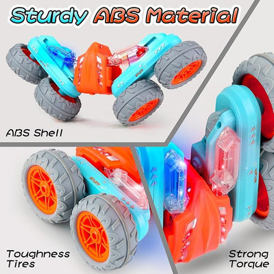 Voiture Télécommandée de cascades avec rotations à 360° et lumières – 4x4 Double Face | Bacha Toys