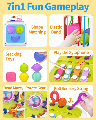 Cubo de actividades Montessori Bebé