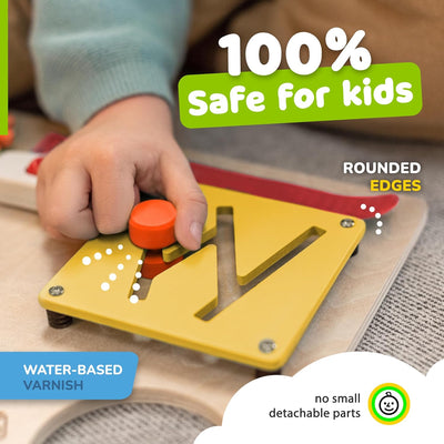 Fidtoy Montessori Learning Busy Board for Toddlers