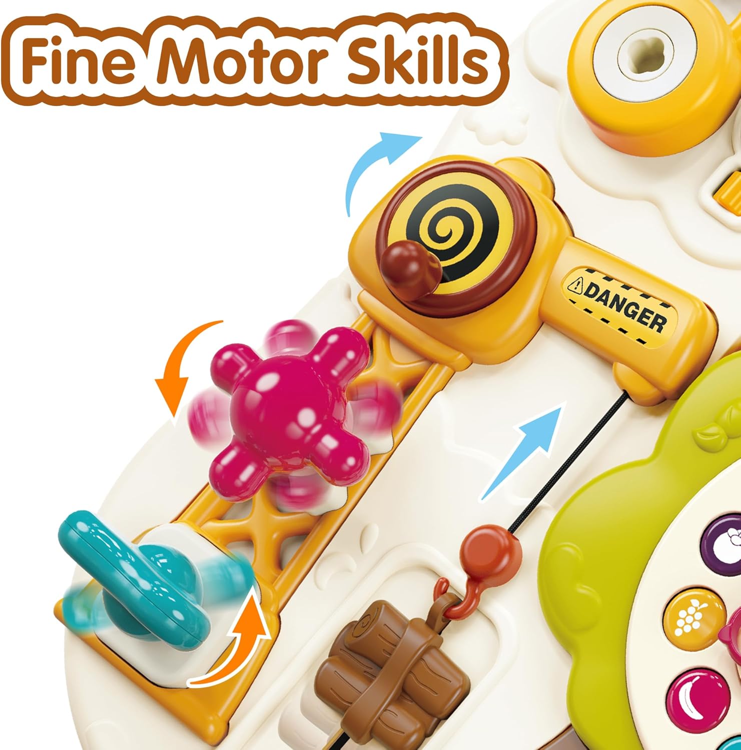Fidtoy Bebé Tablero Ocupado Interruptor de Luz Música Juguete Montessori