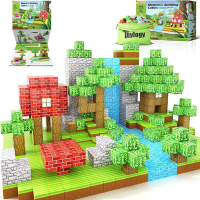 Super World Blocs de Construction Magnétiques Cubiques 128 pièces - B46