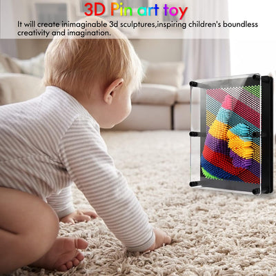 Fidtoy 3D Pin Art Toy Rainbow Sensory Impression Board
