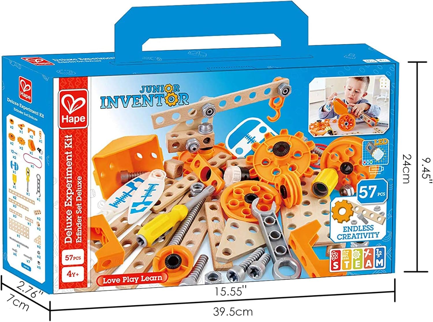 Fidtoy STEM Building Engineering Kit 57PCS Kids Construction Toy