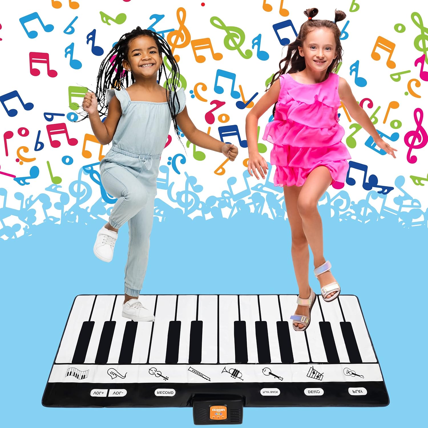 Tapis de danse musical Fidtoy – Tapis de sol musical interactif pour enfants