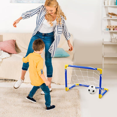 Lot de buts de football Fidtoy Junior avec pompe à ballon pour enfants