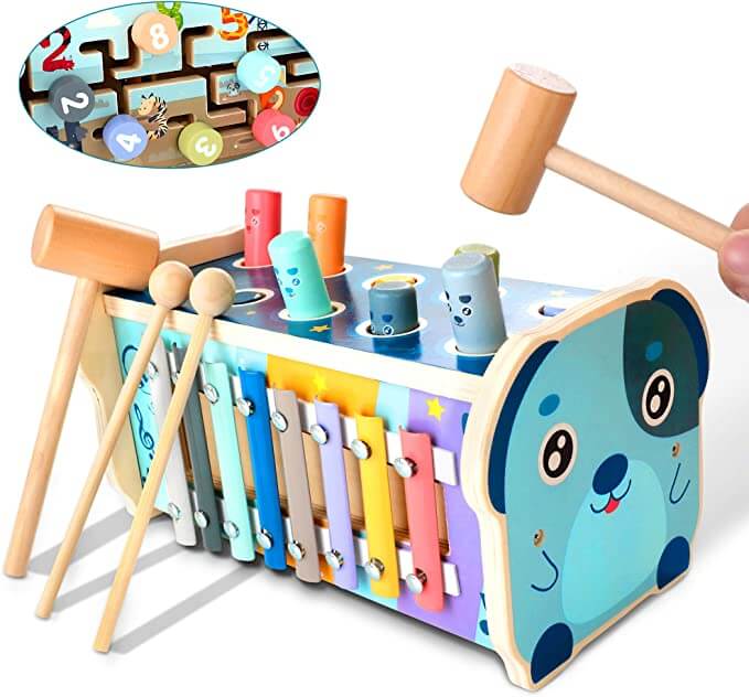 Dream Babies | Juguete educativo de madera Montessori 3 en 1
