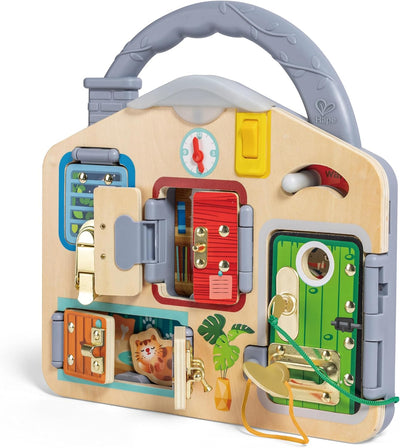 Fidtoy Montessori: Tablero de Actividades de Bloqueo y Desbloqueo para Niños Pequeños