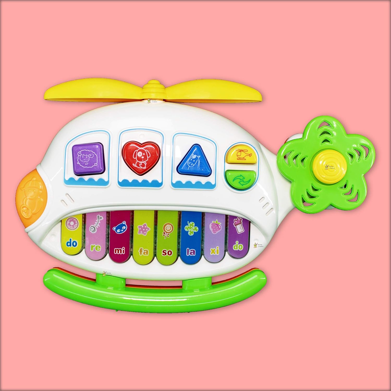 Fidtoy Clavier de piano musical avec lumières et sons d'animaux