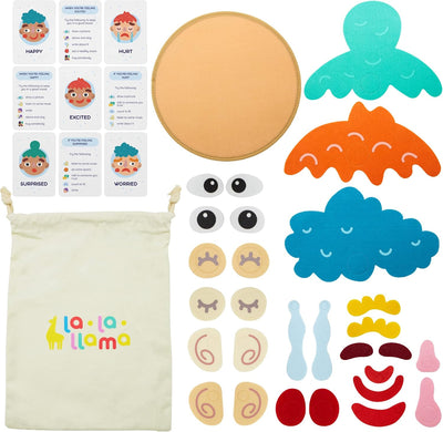Fidtoy Jeu d'expression faciale Montessori Jouet d'apprentissage des émotions