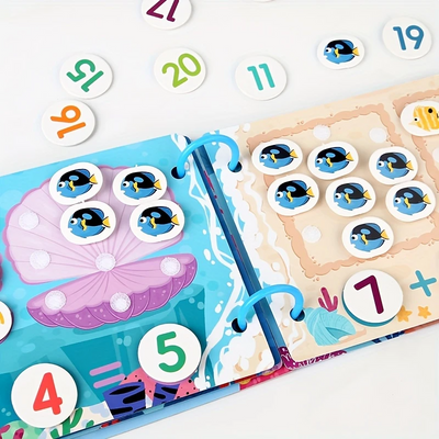 Libro sensorial Montessori Fidtoy para niños pequeños, aprendizaje interactivo del alfabeto