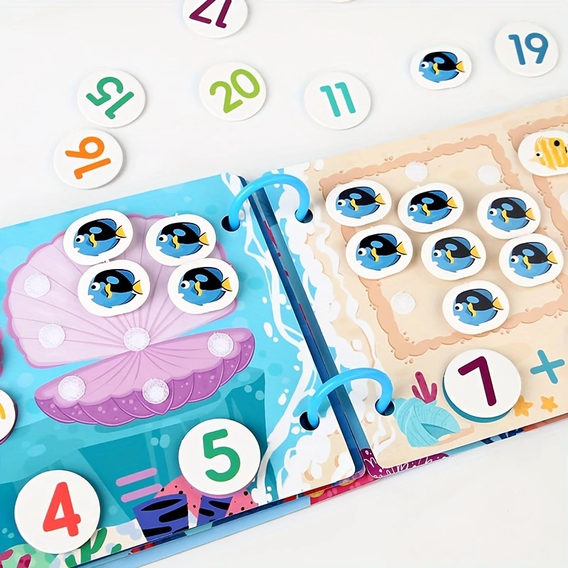 Libro sensorial Montessori Fidtoy para niños pequeños, aprendizaje interactivo del alfabeto