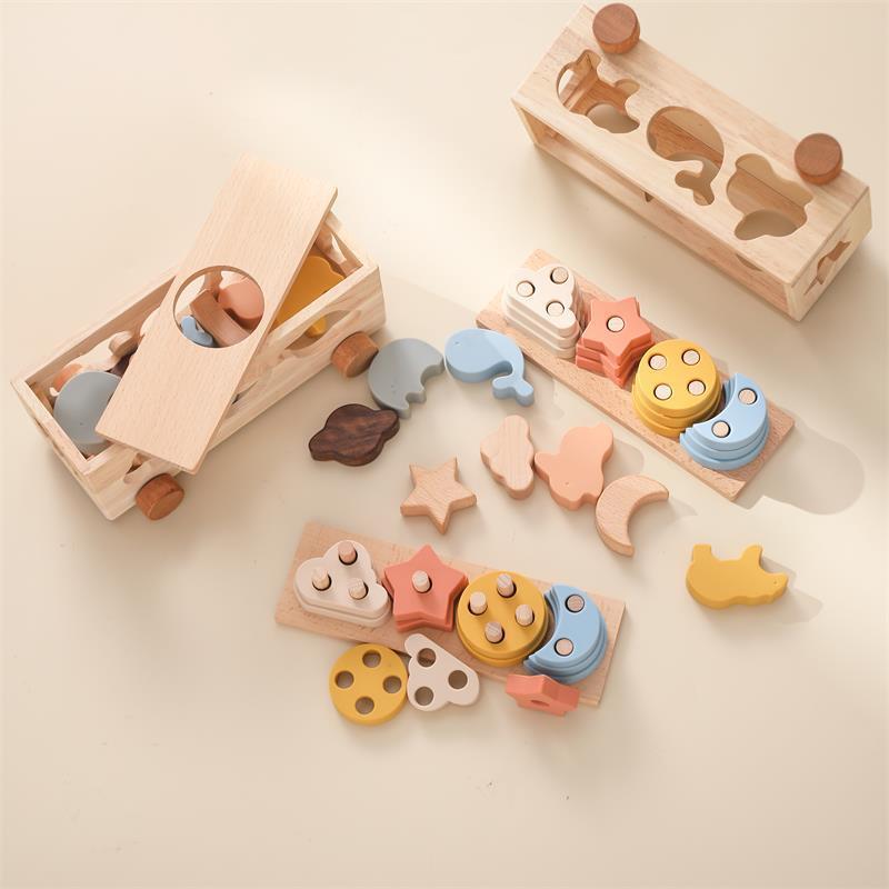 Wooden Multifunctional Early Education Puzzle Toys for Kids | Autism-Friendly Learning & Sensory Play