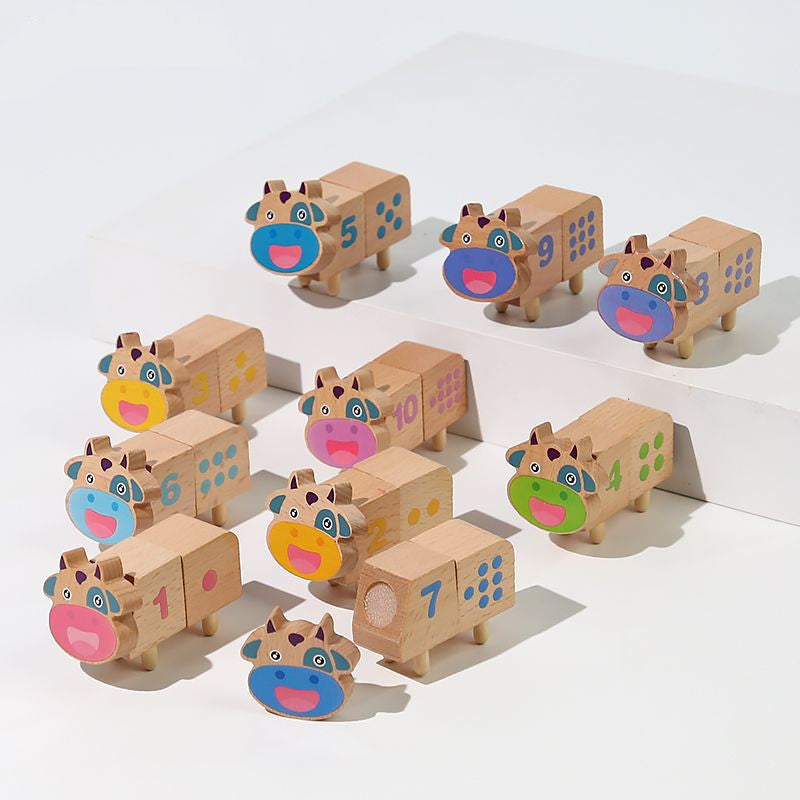 Amusants supports pédagogiques Montessori, puzzle d'éveil pour enfants
