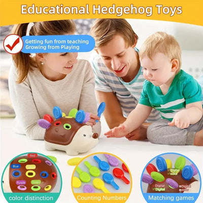 Hedgehog Color and Number Learning Puzzle Kit - 10A