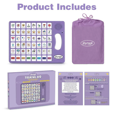 Dispositif de communication AAC Fidtoy pour l'autisme - Aide vocale bilingue pour les tout-petits