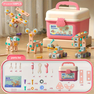 Fidtoy Kit de tournevis créatif pour tout-petits - Apprentissage STEM et motricité fine