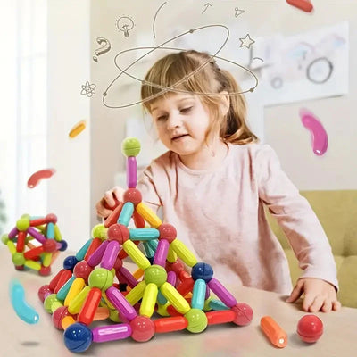 Fidtoy Blocs Magnétiques, Jouet de Construction STEM pour Enfants de 3 ans et plus
