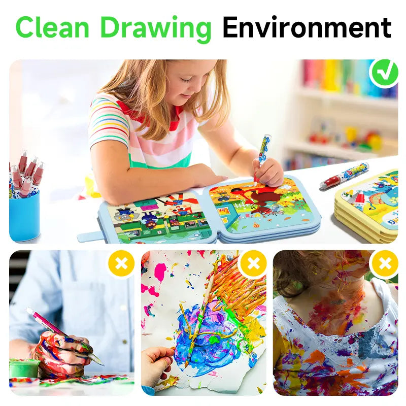 Libro para colorear con agua Montessori V2
