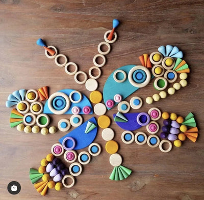 9 - Set de piezas sueltas Mandala inspirado en Grapat