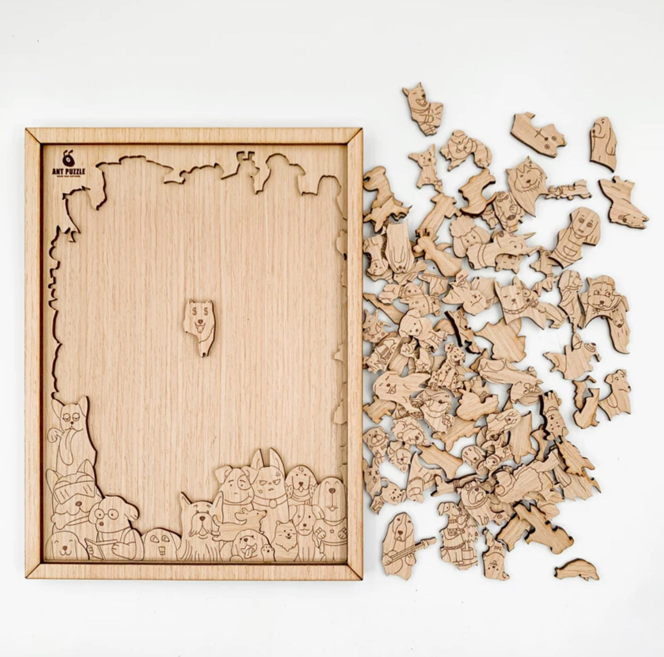 Fidtoy Puzzle en Bois 100 Chats – Casse-Tête en Forme de Chat Créatif et Éducatif pour Enfants et Adultes