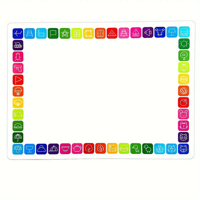 Affiches éducatives de reconnaissance d'objets 12 en 1 Fidtoy avec tableau effaçable, affiches murales pour salles de classe préscolaires pour l'alphabet, les chiffres, les fruits, les animaux, les couleurs et les formes, âges 2 à 6