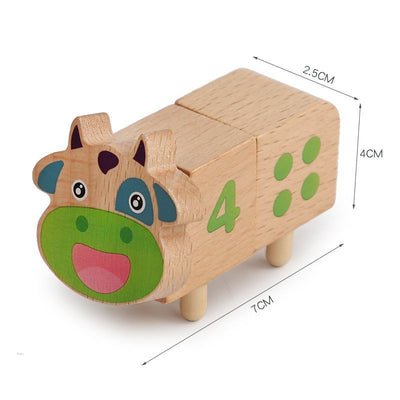 Amusants supports pédagogiques Montessori, puzzle d'éveil pour enfants