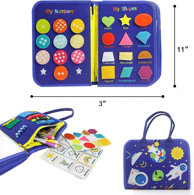 Juguete Sensorial de Fieltro Tablero de Actividades