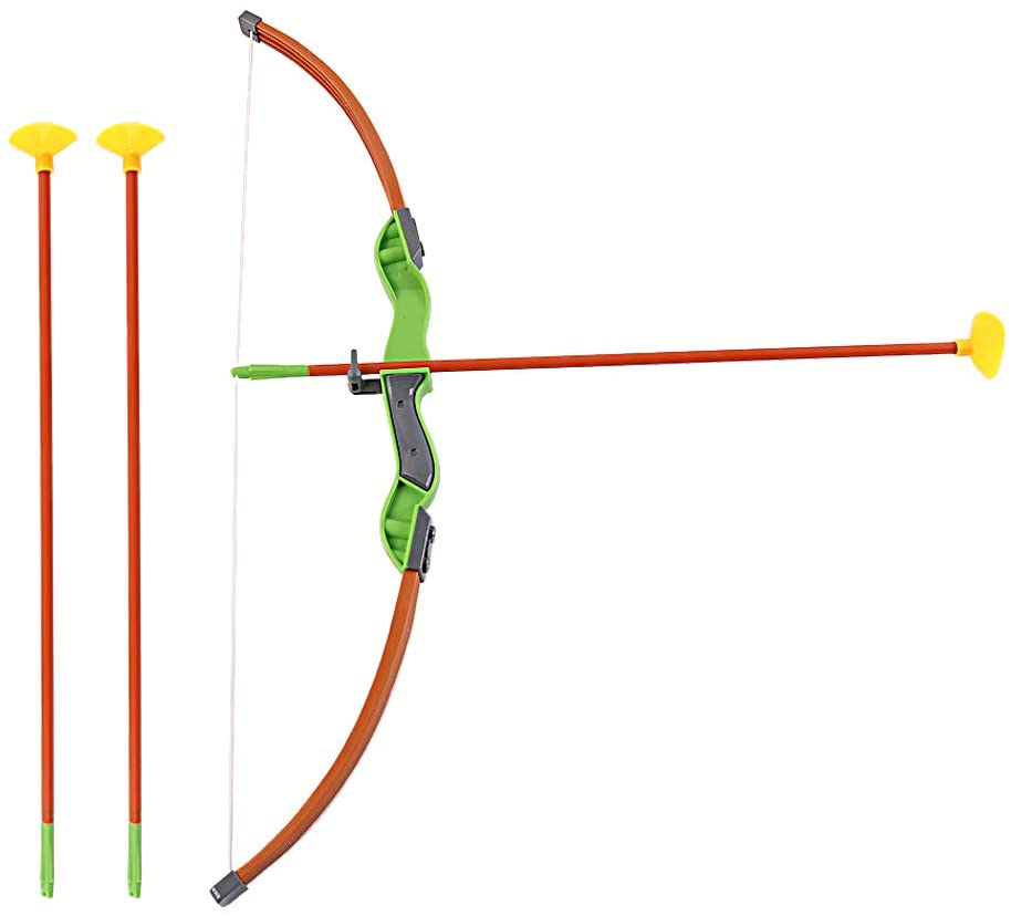 Juego de tiro con arco con temática de dinosaurios con arco, flechas con ventosa, carcaj, soporte de diana, juego de jardín para niños
