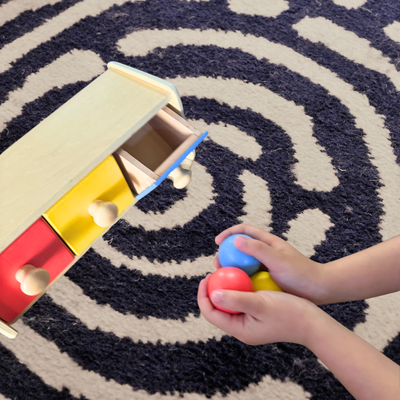 Boîte Montessori avec bac, jouet d'éveil pour tout-petit