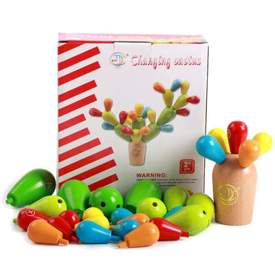 Alphabet en bois Cactus - Jouets de motricité fine