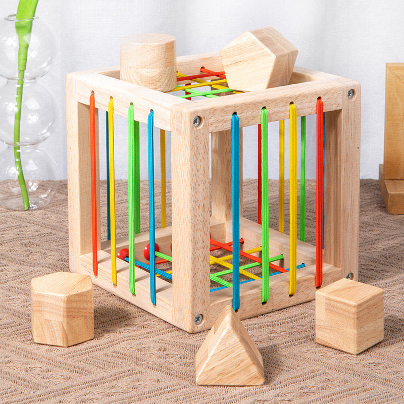 Boîte d'encastrement en bois - Meilleur jouet de motricité fine