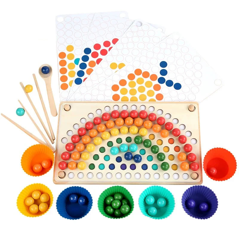 Fidtoy Montessori Rainbow Beads