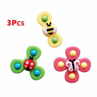 Fidtoy Bath Spinner for Bathtubs – Suction Cup Sensory Spinner Toy for Toddlers and Babies