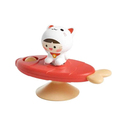 Fidtoy Bath Spinner for Bathtubs – Suction Cup Sensory Spinner Toy for Toddlers and Babies