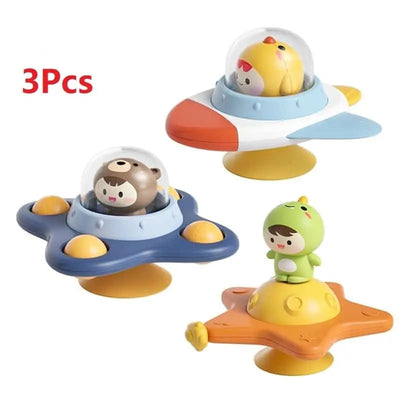 Fidtoy Bath Spinner for Bathtubs – Suction Cup Sensory Spinner Toy for Toddlers and Babies