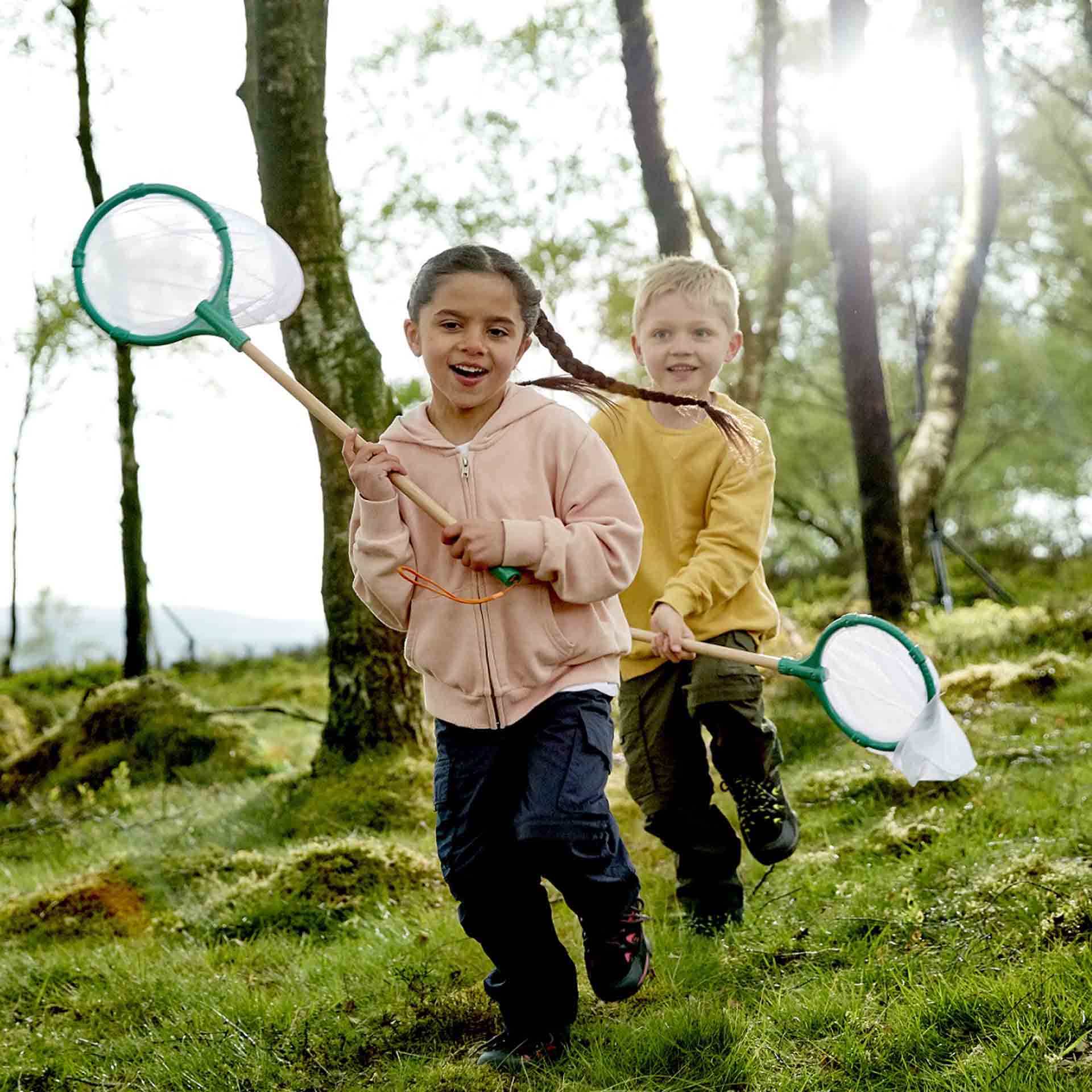 Filet à papillons Fidtoy pour enfants, jouet d'exploration en plein air, outil d'apprentissage de la nature