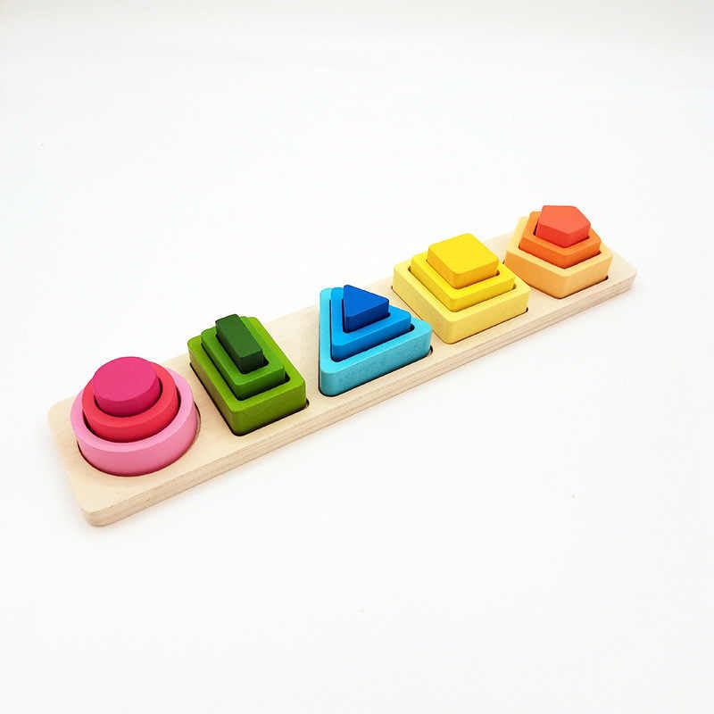 Trieur de formes et de couleurs en bois