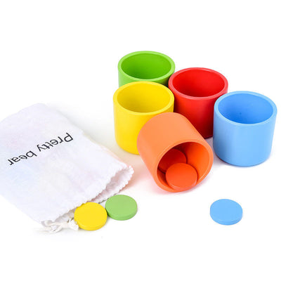 Vasos para clasificar colores Montessori - Los mejores juguetes Montessori