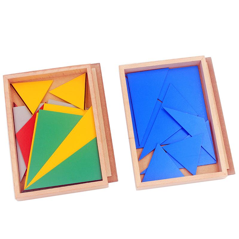 Juego de triángulos constructivos Fidtoy Material Montessori
