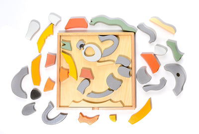 Rompecabezas de bloques de construcción abstractos Kirra the Koala / Exhibición de decoración del hogar