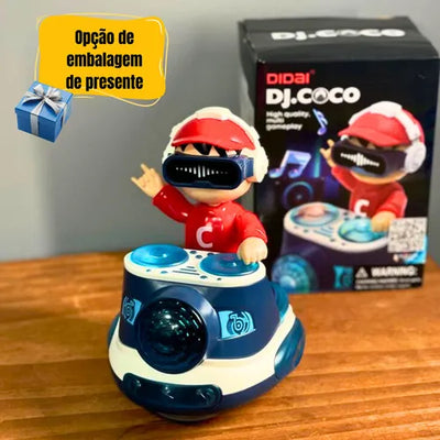 Jouet de danse DJ Fidtoy avec lumières musicales et mouvement automatique