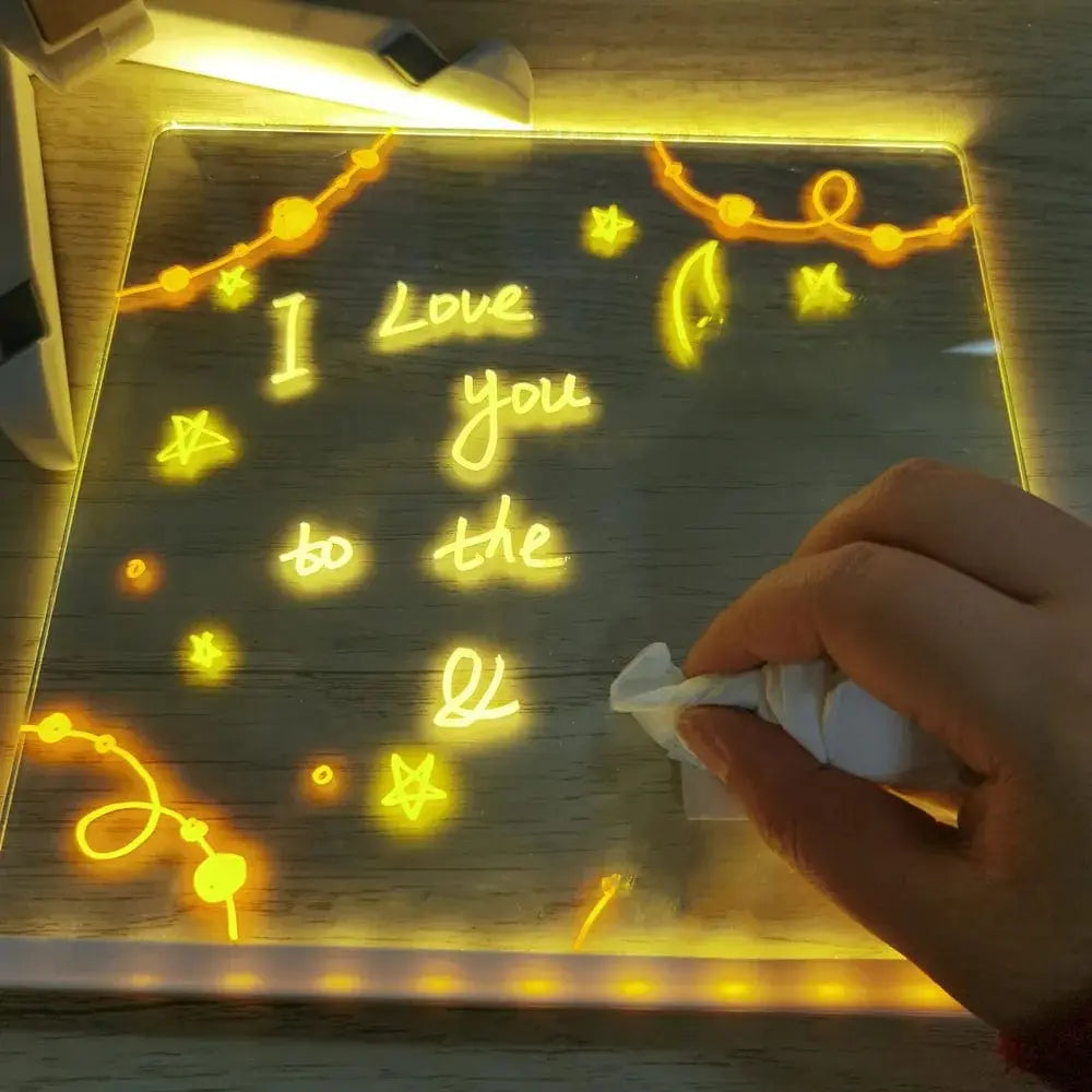 Tablette de Dessin LED Fidtoy pour Enfants – Planche à Décalquer Lumineuse et Colorée pour l'Art Créatif, les Voyages et la Maison