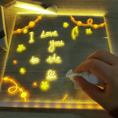Tablette de Dessin LED Fidtoy pour Enfants – Planche à Décalquer Lumineuse et Colorée pour l'Art Créatif, les Voyages et la Maison