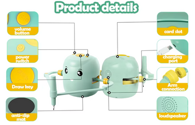 Fidtoy Drawing Robot for Kids – Learn to Draw Step by Step Toy