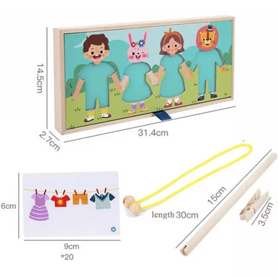 Dry Clothes & Fancy Dress up Jigsaw Wooden Puzzle - 715
