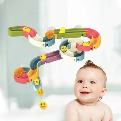 Fidtoy Canard Ventouse Toboggan Jouet de Bain – Jouets de Bain Interactifs pour Tout-petits