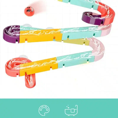 Fidtoy Canard Ventouse Toboggan Jouet de Bain – Jouets de Bain Interactifs pour Tout-petits