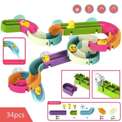 Fidtoy Canard Ventouse Toboggan Jouet de Bain – Jouets de Bain Interactifs pour Tout-petits