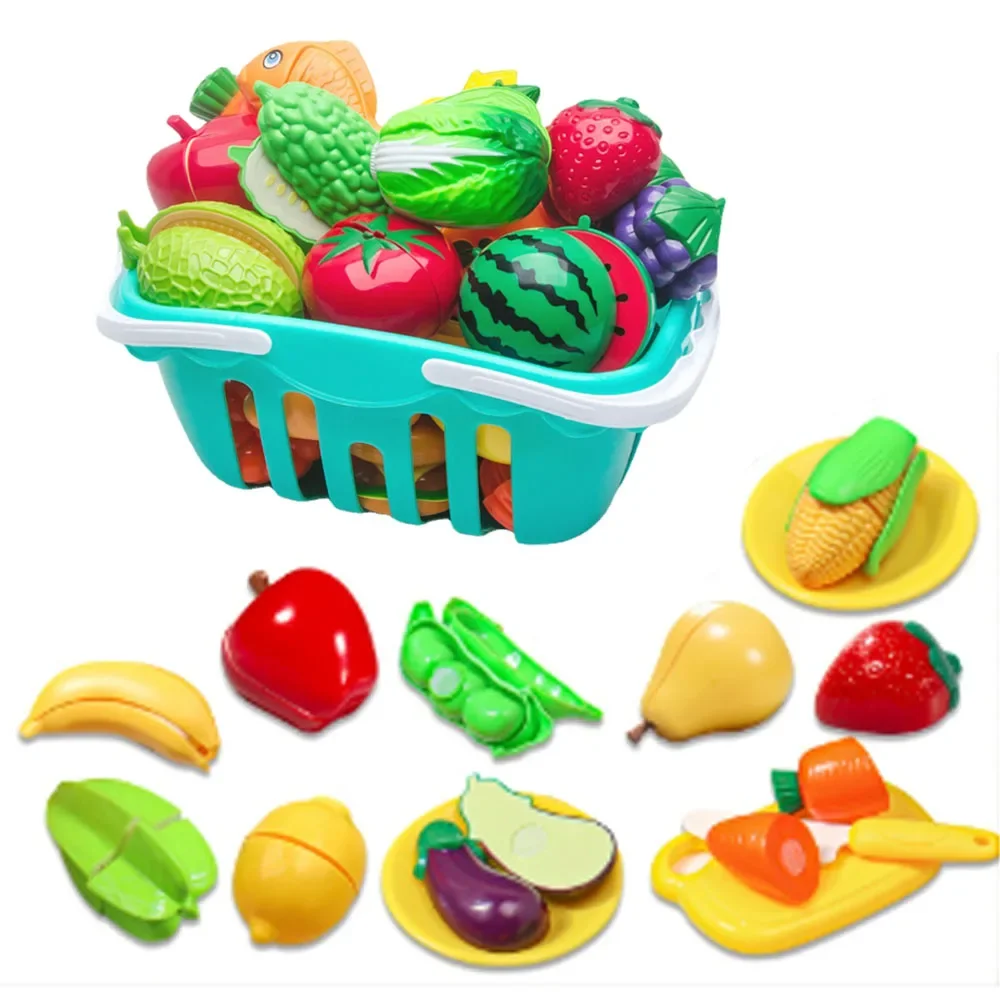 Fidtoy Ensemble de jouets fruits et légumes à découper – Jouet de cuisine pour tout-petits