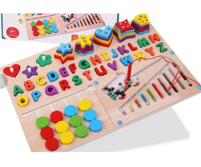 Fidtoy Jouets éducatifs en bois 6 en 1